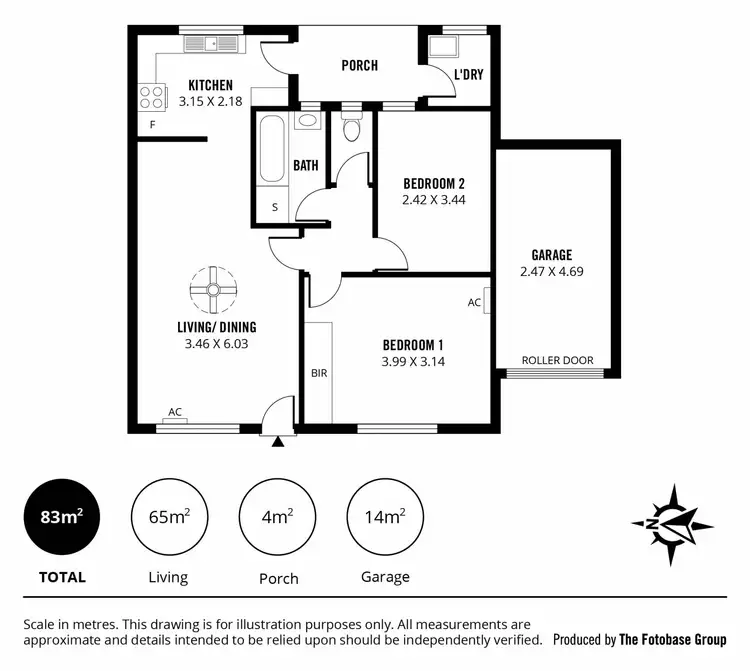 Floorplan of Homely unit listing, 12/30 Simcock Street, West Beach SA 5024