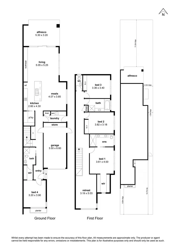 Floorplan of Homely townhouse listing, 12 Kookaburra Street, Altona VIC 3018
