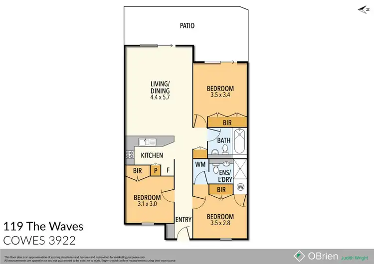 Floorplan of Homely unit listing, 119/1 The Esplanade, Cowes VIC 3922