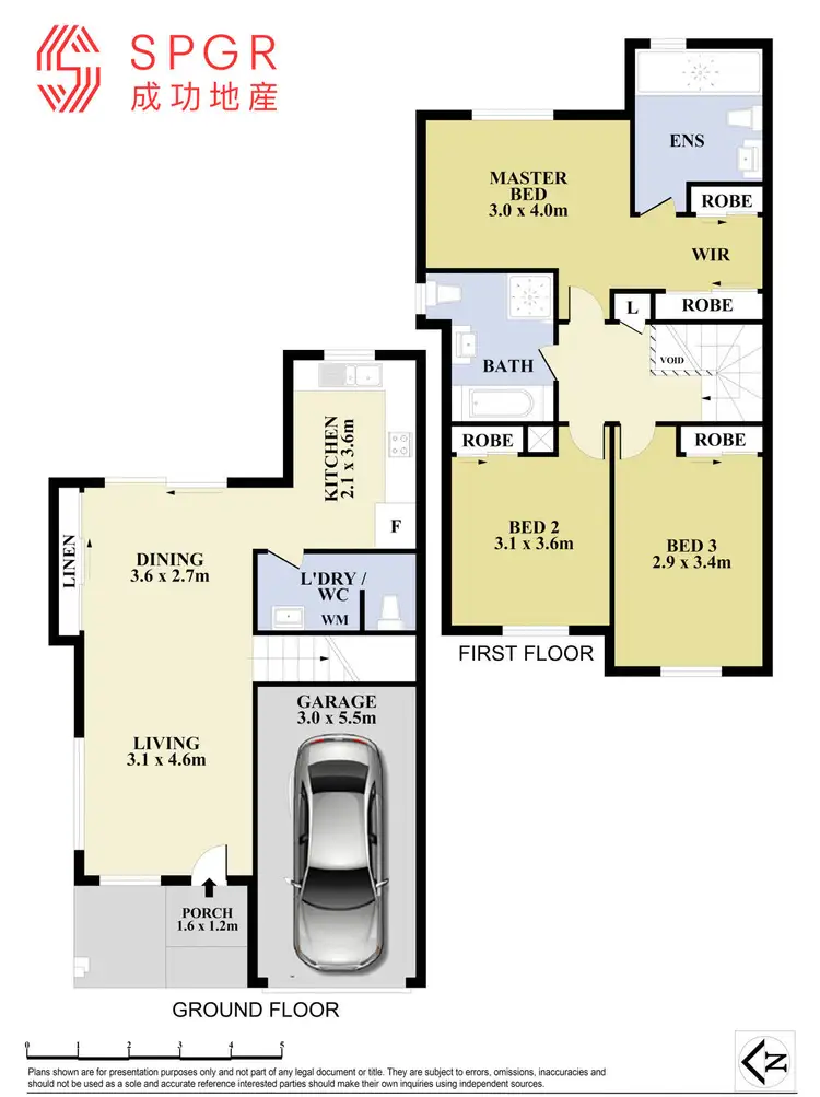 Floorplan of Homely townhouse listing, 5 Lovage Glade, Rooty Hill NSW 2766