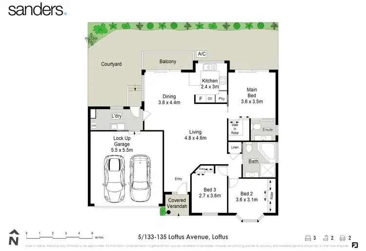 Floorplan of Homely apartment listing, 5/133-135 Loftus Avenue, Loftus NSW 2232