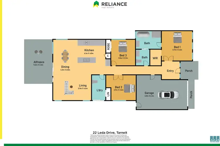 Floorplan of Homely house listing, 22 Leda Drive, Tarneit VIC 3029