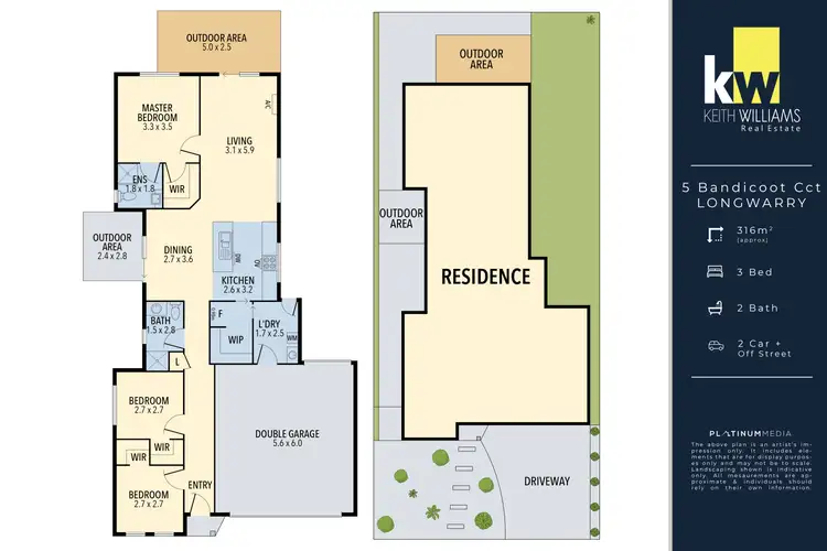 Floorplan of Homely house listing, 5 Bandicoot Circuit, Longwarry VIC 3816