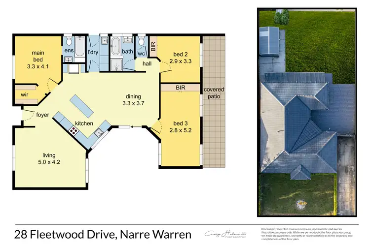 Floorplan of Homely house listing, 28 Fleetwood Drive, Narre Warren VIC 3805