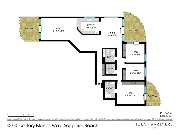 Floorplan of Homely apartment listing, 43/40 Solitary Islands Way, Sapphire Beach NSW 2450