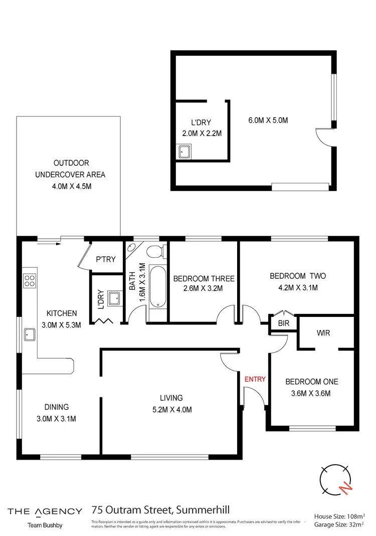 Floorplan of Homely house listing, 75 Outram Street, Summerhill TAS 7250