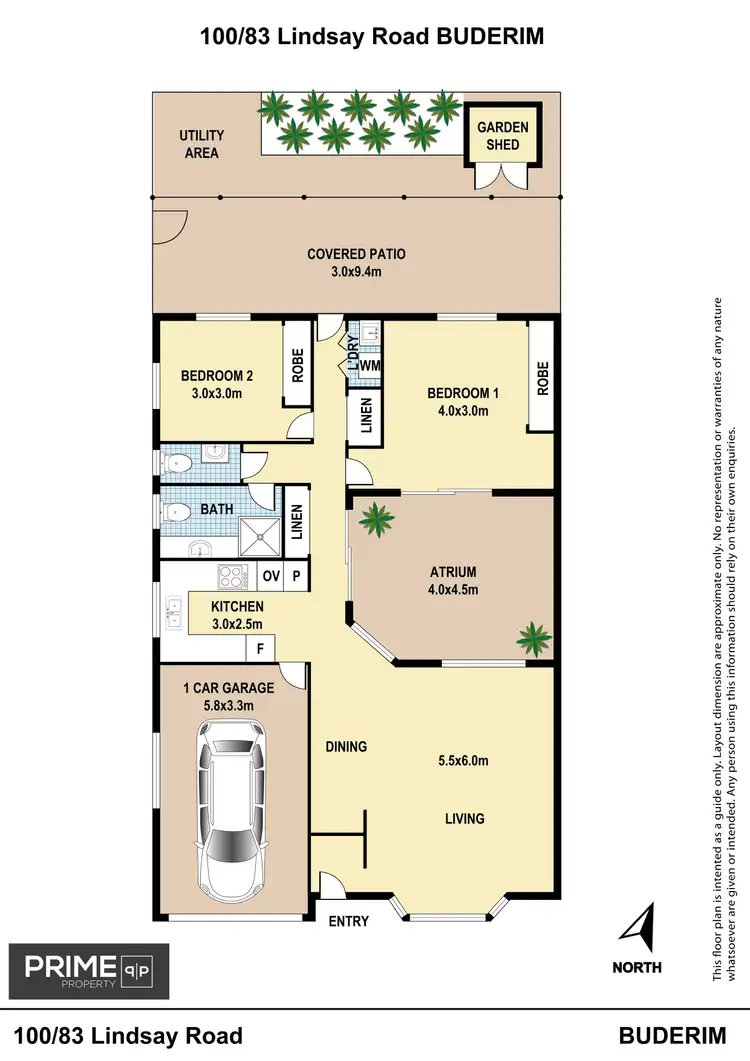 Floorplan of Homely unit listing, 100/83 Lindsay Road, Buderim QLD 4556