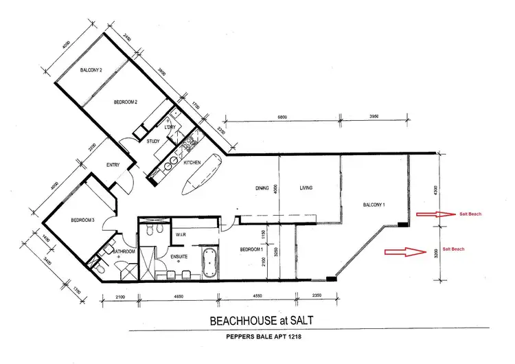 Floorplan of Homely apartment listing, 1218/27-37 Bells Boulevard, Kingscliff NSW 2487