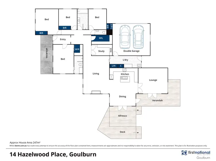 Floorplan of Homely house listing, 14 Hazelwood Place, Goulburn NSW 2580