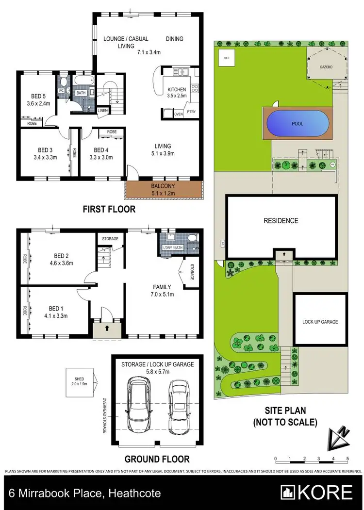 Floorplan of Homely house listing, 6 Mirrabook Place, Heathcote NSW 2233