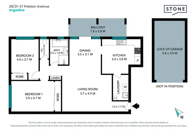 Floorplan of Homely unit listing, 28/21-27 Preston Avenue, Engadine NSW 2233
