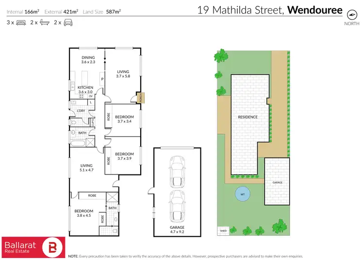 Floorplan of Homely house listing, 19 Mathilda Street, Wendouree VIC 3355
