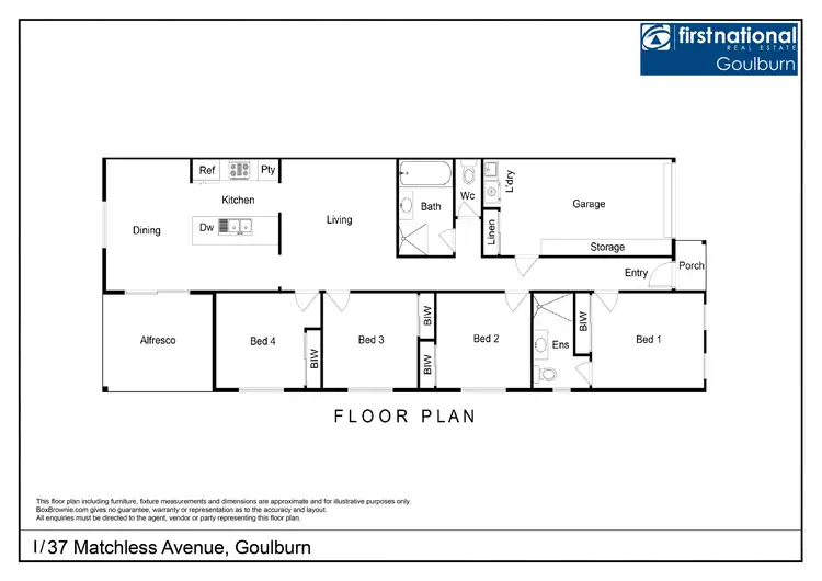 Floorplan of Homely house listing, 1/37 Matchless Avenue, Goulburn NSW 2580