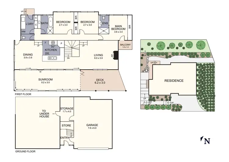 Floorplan of Homely townhouse listing, 8/17 Arlie Crescent, Montrose VIC 3765