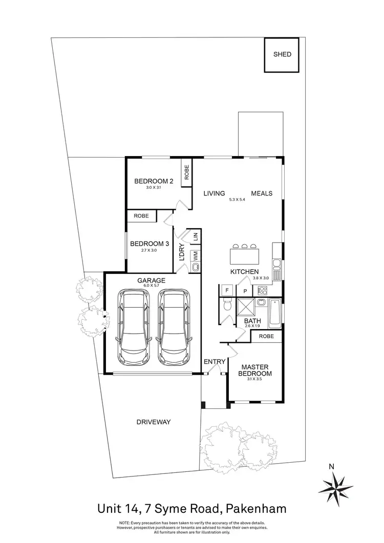 Floorplan of Homely house listing, 14/7 Syme Road, Pakenham VIC 3810