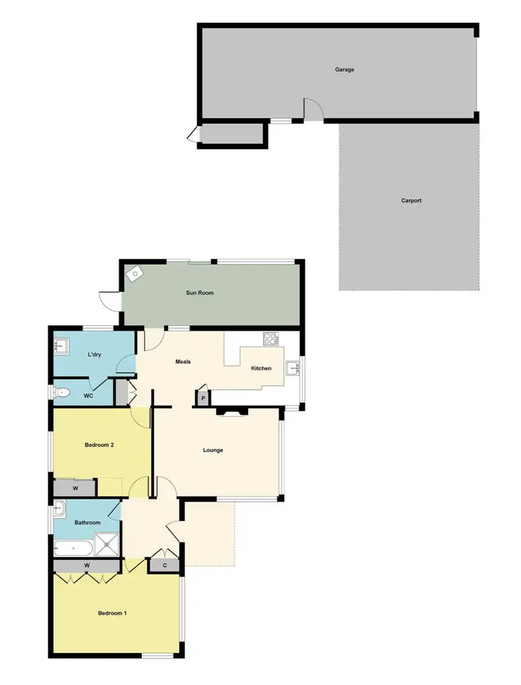 Floorplan of Homely house listing, 25 Rinford Street, Maryborough VIC 3465