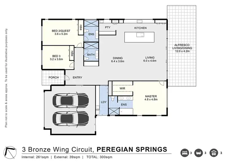 Floorplan of Homely house listing, 3 Bronze Wing Circuit, Peregian Springs QLD 4573