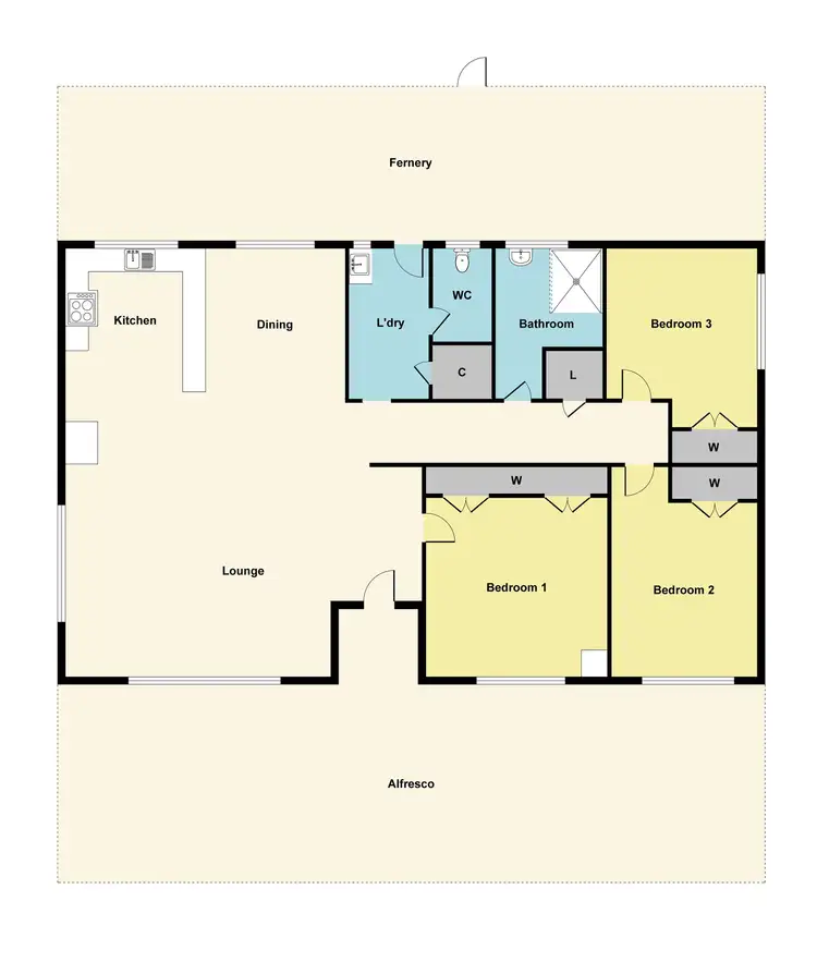 Floorplan of Homely house listing, 57 Logan Road, Bowenvale VIC 3465