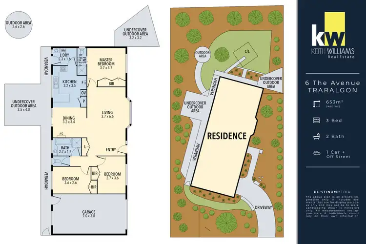 Floorplan of Homely house listing, 6 The Avenue, Traralgon VIC 3844