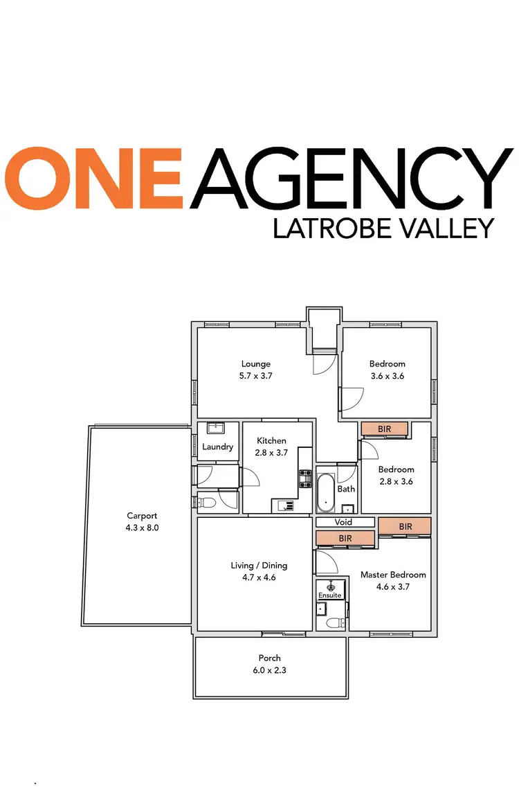 Floorplan of Homely house listing, 18 Buna Street, Morwell VIC 3840
