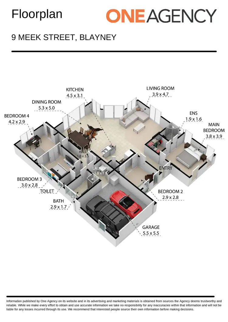 Floorplan of Homely house listing, 9 Meek Street, Blayney NSW 2799