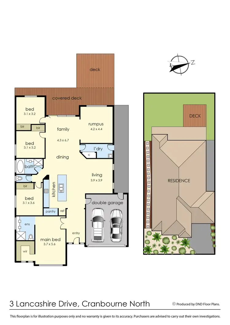 Floorplan of Homely house listing, 3 Lancashire Drive, Cranbourne North VIC 3977