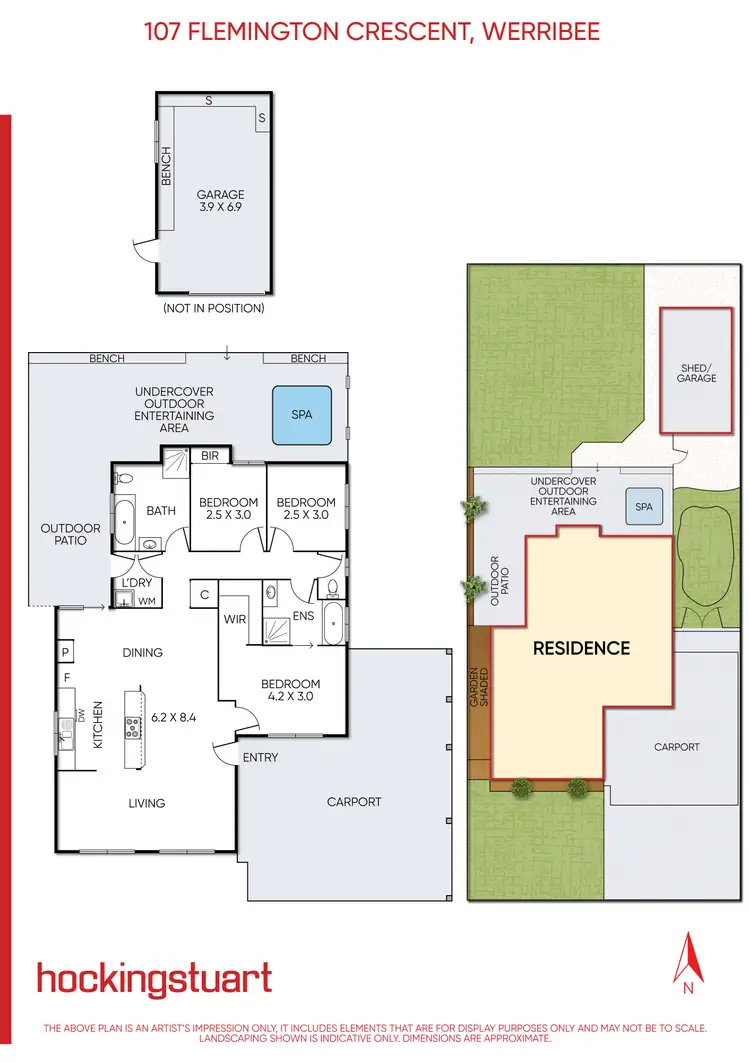 Floorplan of Homely house listing, 107 Flemington Crescent, Werribee VIC 3030