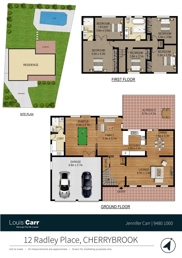 Floorplan of Homely house listing, 12 Radley Place, Cherrybrook NSW 2126