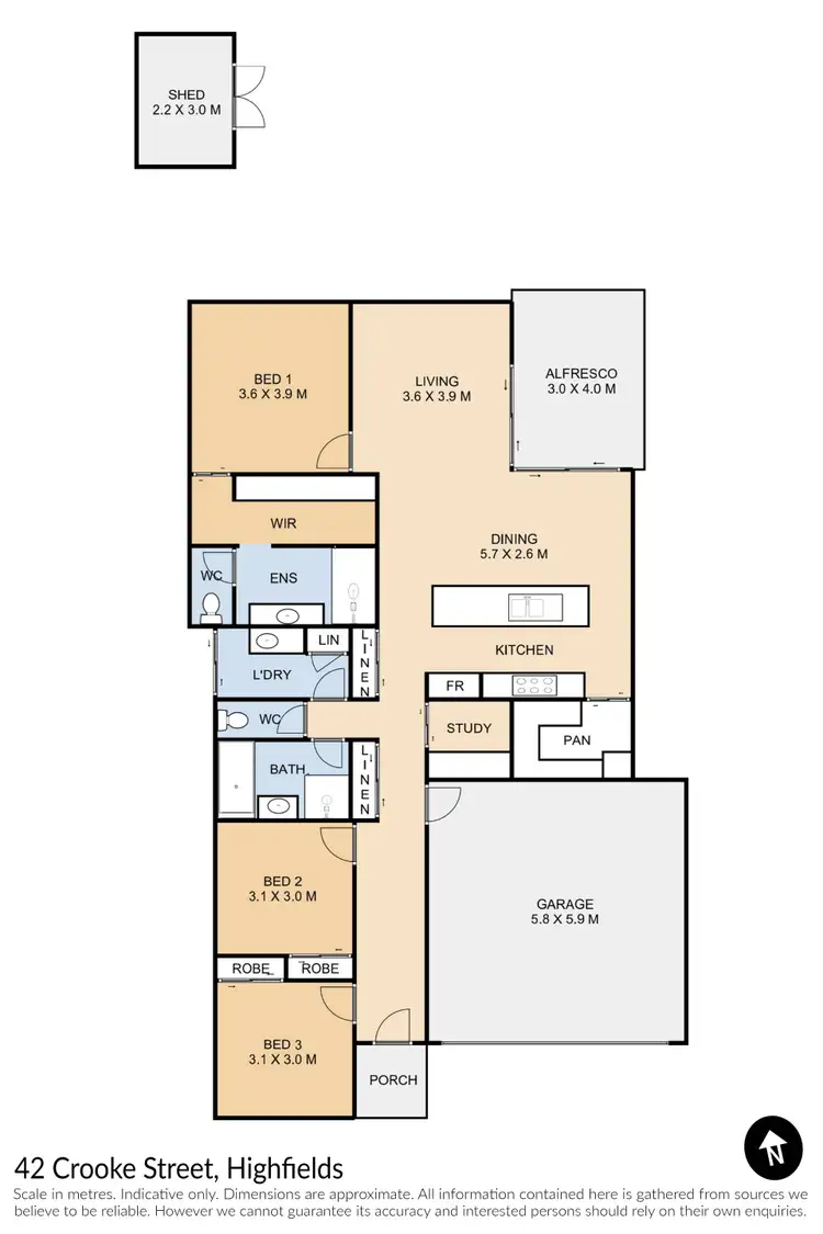 Floorplan of Homely house listing, 42 Crooke Street, Highfields QLD 4352