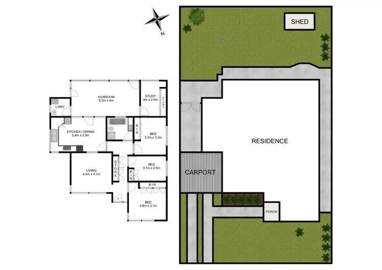 Floorplan of Homely house listing, 30 Greenmeadows Crescent, Toongabbie NSW 2146