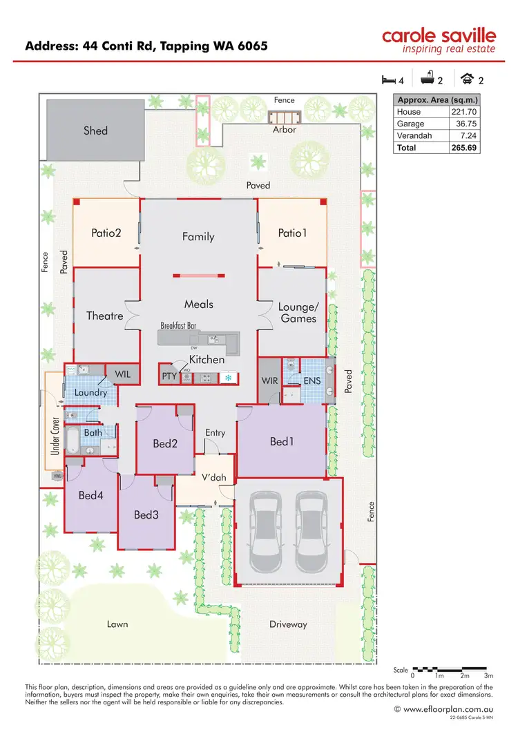 Floorplan of Homely house listing, 44 Conti Road, Tapping WA 6065