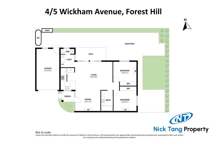 Floorplan of Homely unit listing, 4/5 Wickham Avenue, Forest Hill VIC 3131