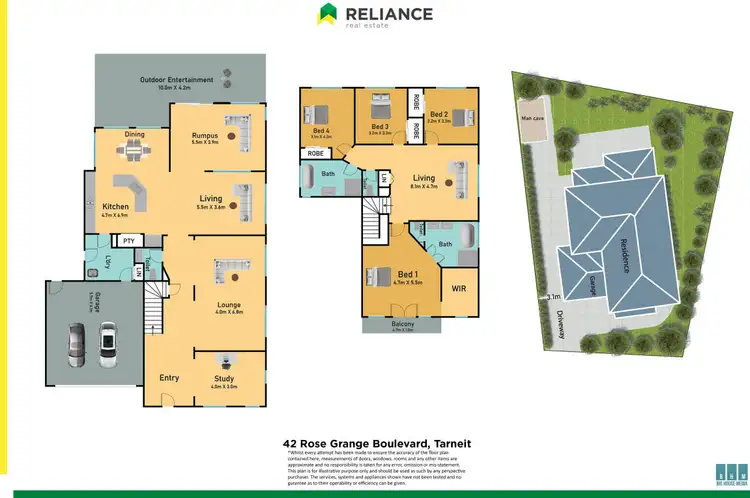 Floorplan of Homely house listing, 42 Rose Grange Boulevard, Tarneit VIC 3029