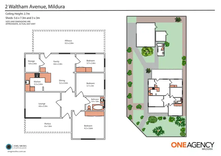 Floorplan of Homely house listing, 2 Waltham Avenue, Mildura VIC 3500