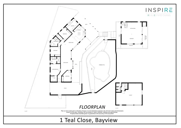 Floorplan of Homely house listing, 1 Teal Close, Bayview Heights QLD 4868