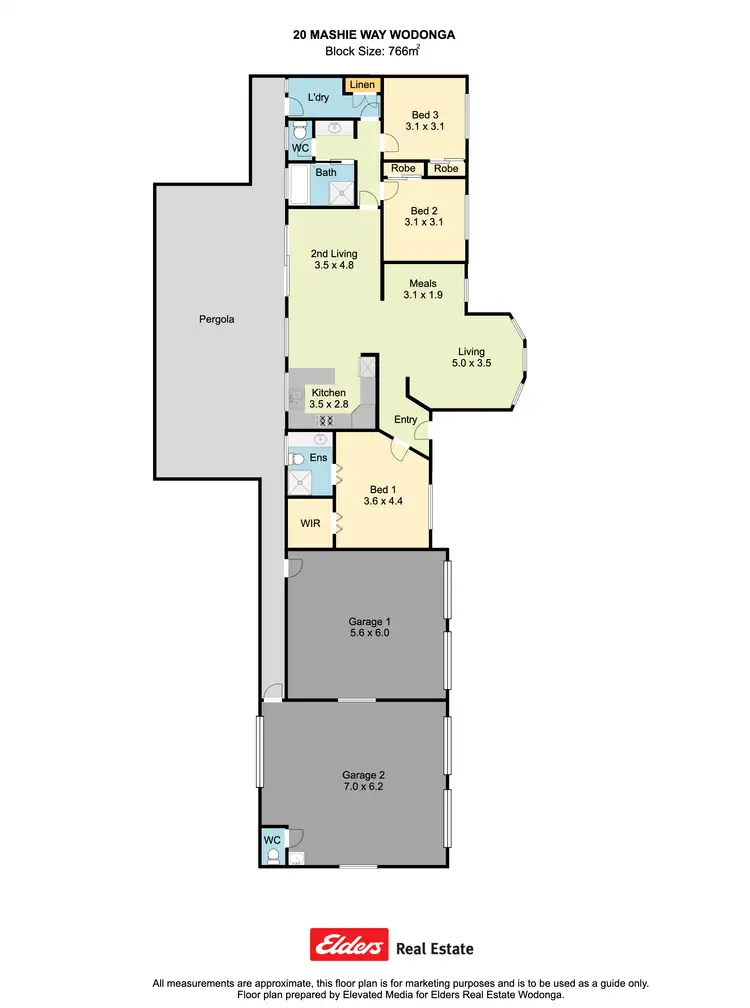 Floorplan of Homely house listing, 20 Mashie Way, Wodonga VIC 3690