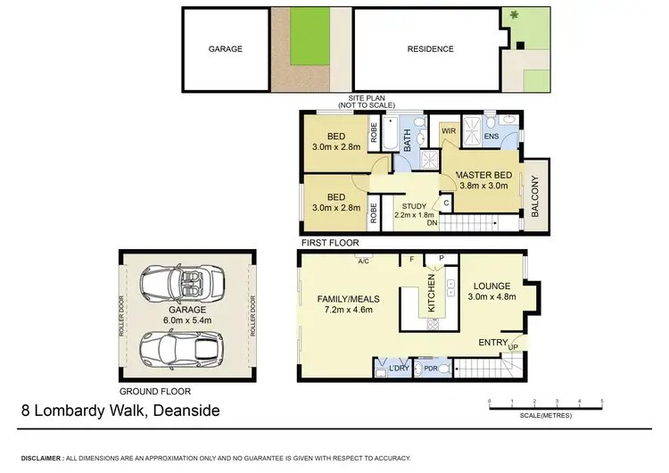 Floorplan of Homely house listing, 8 Lombardy Walk, Deanside VIC 3336