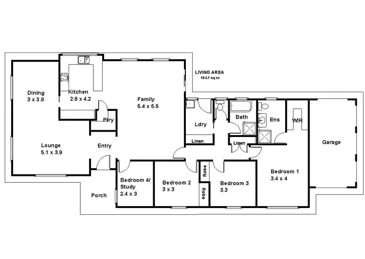Floorplan of Homely house listing, 1 Guy Street, Berri SA 5343
