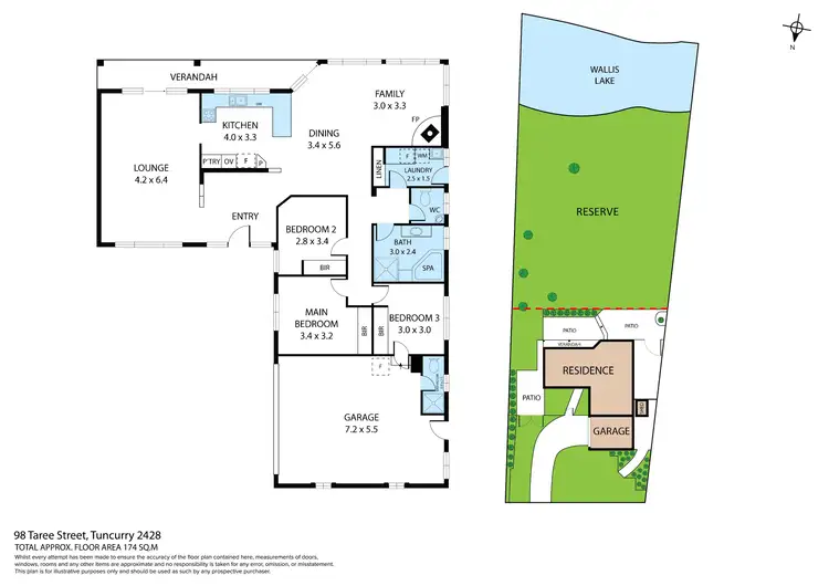 Floorplan of Homely house listing, 98 Taree Street, Tuncurry NSW 2428