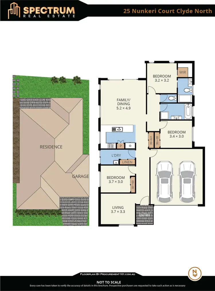 Floorplan of Homely house listing, 25 Nunkeri Court, Clyde North VIC 3978