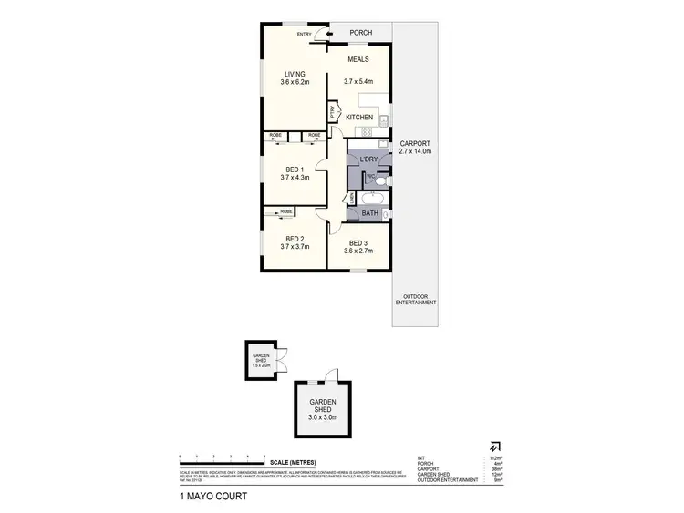 Floorplan of Homely house listing, 1 Mayo Court, Golden Square VIC 3555