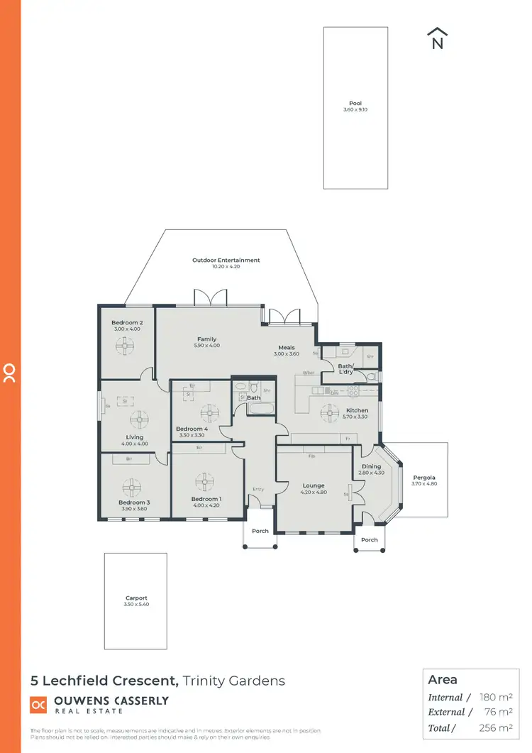 Floorplan of Homely house listing, 5 Lechfield Crescent, Trinity Gardens SA 5068