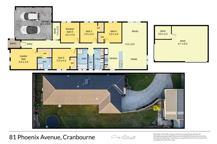 Floorplan of Homely house listing, 81 Phoenix Avenue, Cranbourne VIC 3977
