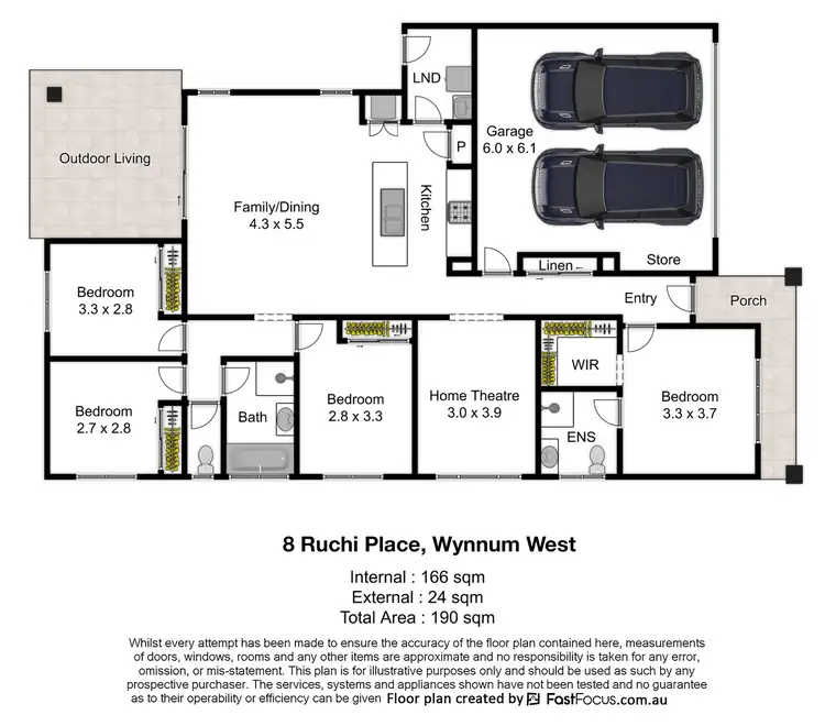 Floorplan of Homely house listing, 8 Ruchi Place, Wynnum West QLD 4178