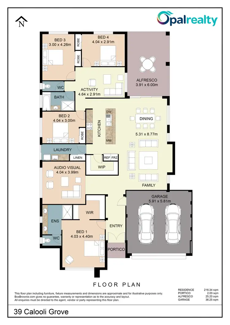 Floorplan of Homely house listing, 39 Calooli Grove, Golden Bay WA 6174