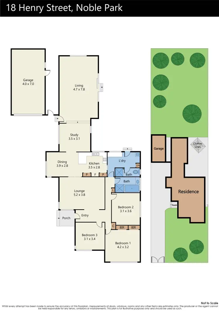 Floorplan of Homely house listing, 18 Henry Street, Noble Park VIC 3174