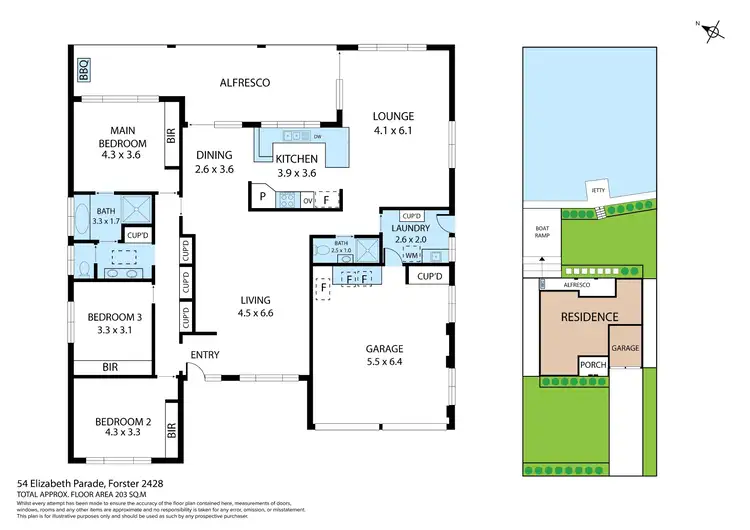Floorplan of Homely house listing, 54 Elizabeth Parade, Forster NSW 2428