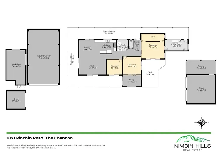 Floorplan of Homely rural property listing, 1071 Pinchin Road, The Channon NSW 2480