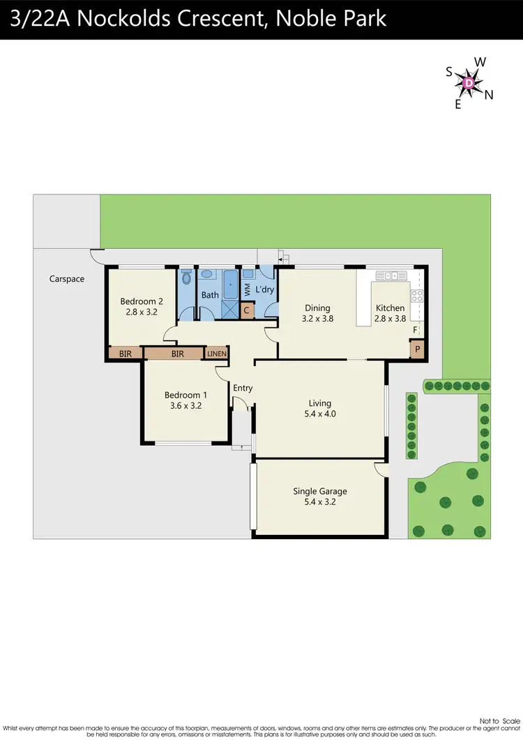 Floorplan of Homely unit listing, 3/22A Nockolds Crescent, Noble Park VIC 3174