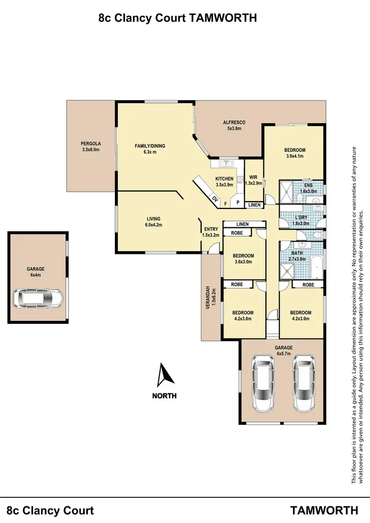 Floorplan of Homely house listing, 8c Clancy Court, Tamworth NSW 2340